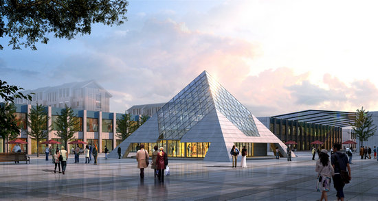 松江金字塔网架